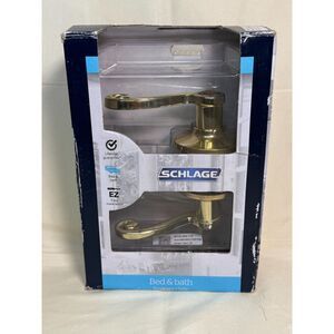 Schlage Sacramento Bed & Bath Privacy‎ Locking Door Lever Handle Aged Bronze NEW